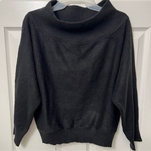 Active USA Womens Black Knit Pullover Sweater Soft Cozy Mock Neck Size Large NWT